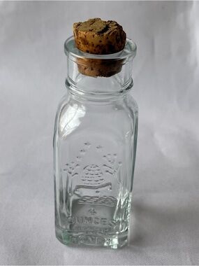 Vintage Honey Jar 4 Oz Glass Honey Advertising Jar with Lid